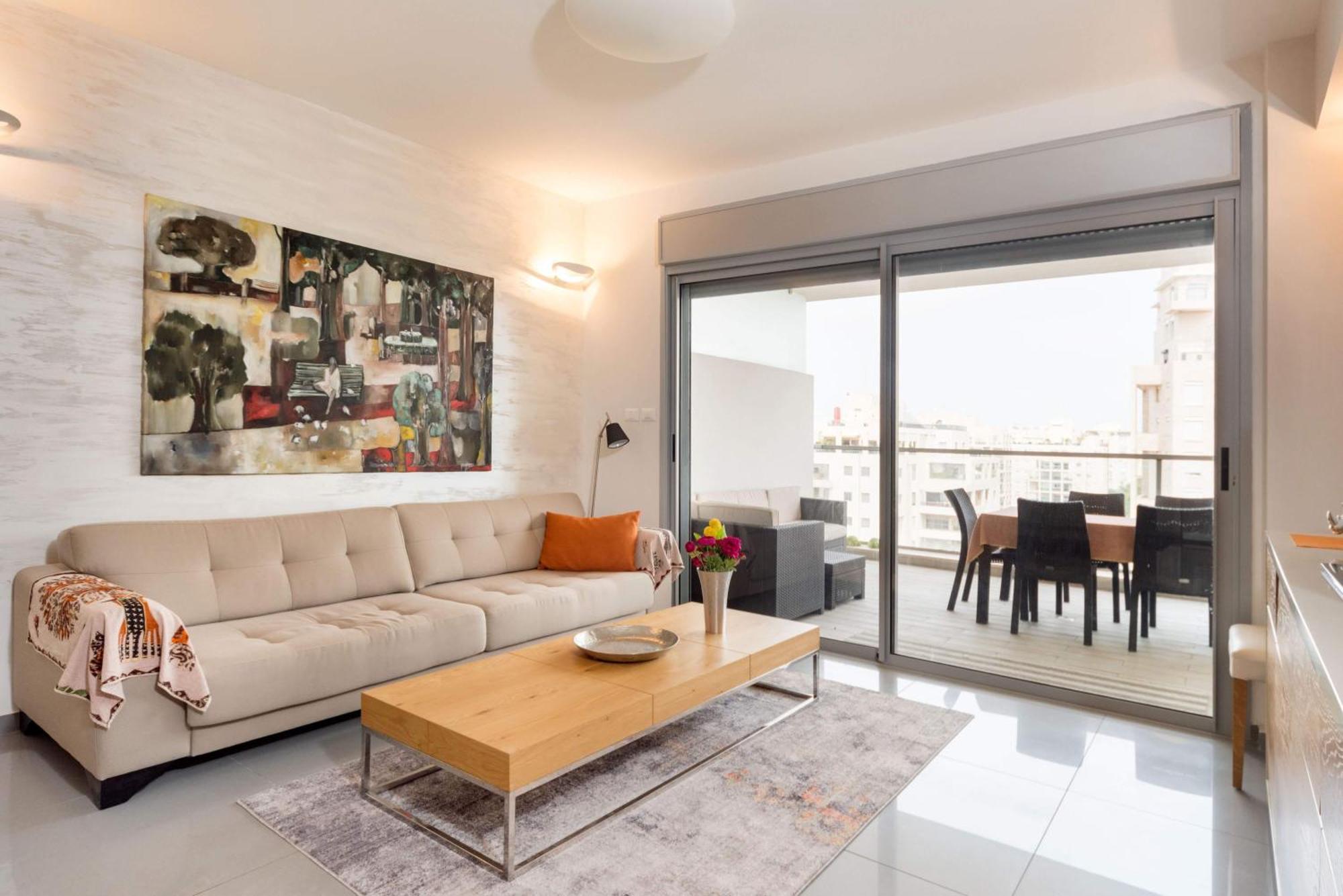 Urban Gem With Outdoor Lounge By Sea N' Rent Leilighet Tel Aviv Eksteriør bilde